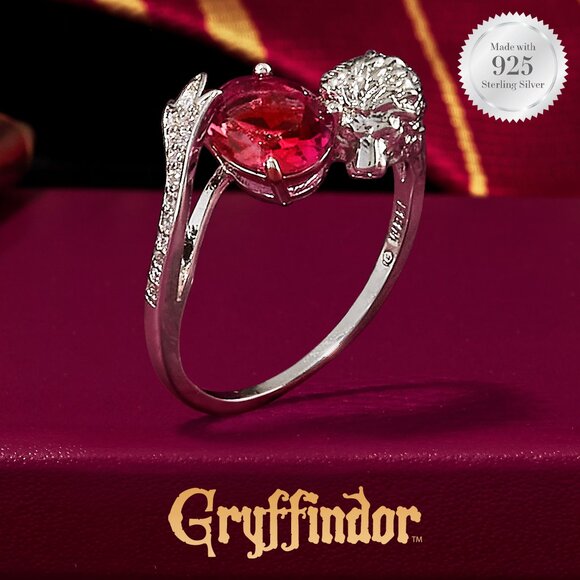 Harry Potter Hogwarts Pride Gryffindor ring, 925 Sterling Silver - Picture 1 of 9